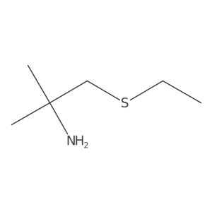 1-(Ethylthio)-2-methylpropan-2-amine Structure