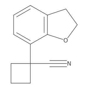1-(2,3-Dihydro-1-benzofuran-7-yl)cyclobutane-1-carbonitrile Structure