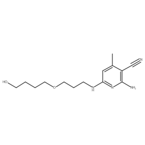 2-amino-6-[3-(4-hydroxybutoxy)propylamino]-4-methyl-pyridine-3-carbonitrile Structure