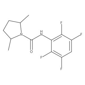 cis-2,5-Dimethyl-N-(2,3,5,6-tetrafluorophenyl)-1-pyrrolidinecarboxamide Structure