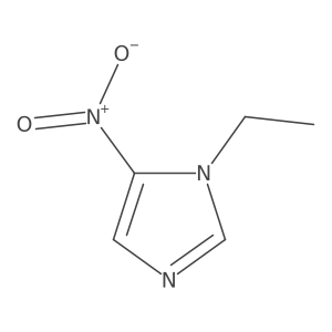 1-Ethyl-5-nitro-1H-imidazole结构式