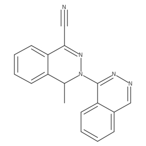 4-methyl-3-phthalazin-1-yl-4H-phthalazine-1-carbonitrile结构式