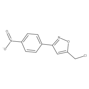 5-(chloromethyl)-3-(4-nitrophenyl)Isoxazole Structure