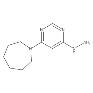 1-(6-Hydrazinyl-4-pyrimidinyl)hexahydro-1H-azepine结构式