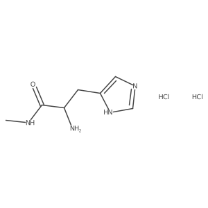 2-amino-3-(1H-imidazol-4-yl)-N-methylpropanamide dihydrochloride Structure