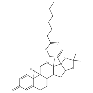 Triamcinolone-acetonide-21-enanthate Structure
