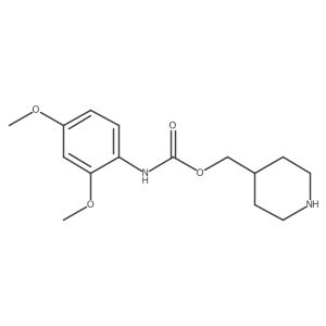Piperidin-4-ylmethyl (2,4-dimethoxyphenyl)carbamate Structure