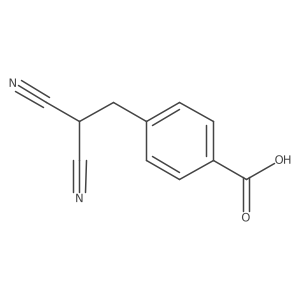 4-(2,2-Dicyanoethyl)benzoic acid结构式