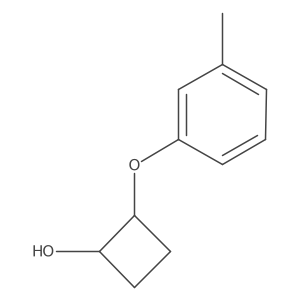 Rel-(1R,2R)-2-(m-tolyloxy)cyclobutan-1-ol Structure