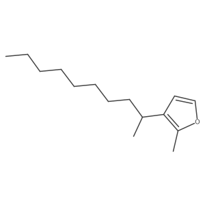 2-Methyl-3-(1-methylnonyl)furan结构式