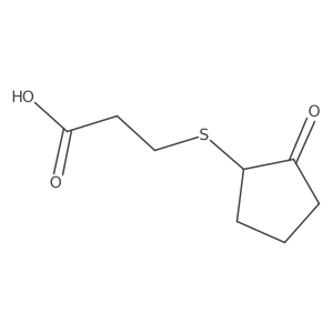 3-[(2-Oxocyclopentyl)thio]propanoic acid结构式
