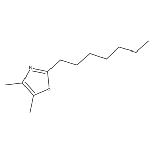 2-Heptyl-4,5-dimethylthiazole结构式