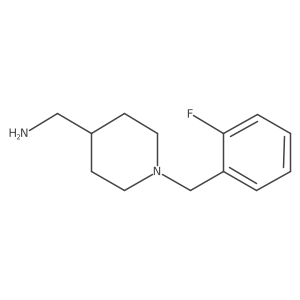{1-[(2-Fluorophenyl)methyl]piperidin-4-yl}methanamine Structure