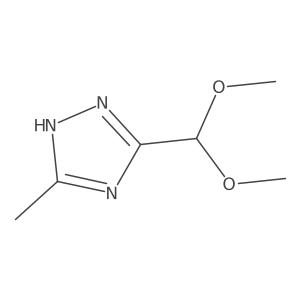 3-Dimethoxymethyl-5-methyl-1H-[1,2,4]triazole结构式