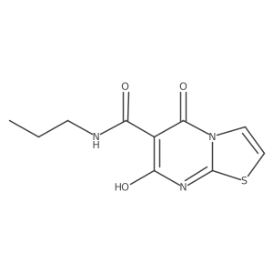 7-hydroxy-5-oxo-N-propyl-5H-thiazolo[3,2-a]pyrimidine-6-carboxamide Structure