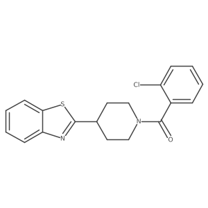 2-[1-(2-Chlorobenzoyl)piperidin-4-yl]-1,3-benzothiazole Structure