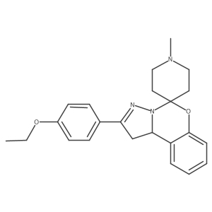 2'-(4-Ethoxyphenyl)-1-methyl-1',10b'-dihydrospiro[piperidine-4,5'-pyrazolo[1,5-c][1,3]benzoxazine] Structure