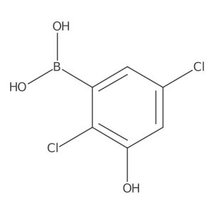 (2,5-Dichloro-3-hydroxyphenyl)boronic acid Structure