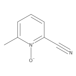 2-Pyridinecarbonitrile, 6-methyl-, 1-oxide结构式