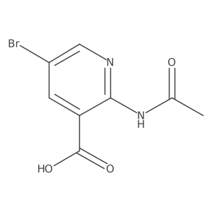 2-Acetylamino-5-bromo-nicotinic acid Structure