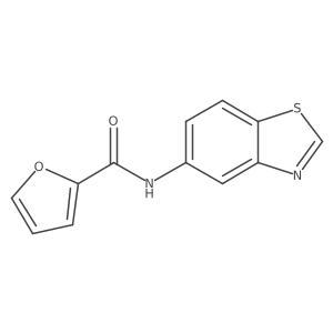 N-(benzo[d]thiazol-5-yl)furan-2-carboxamide结构式