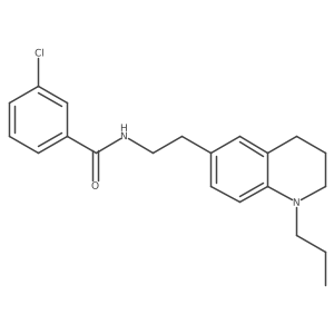3-chloro-N-(2-(1-propyl-1,2,3,4-tetrahydroquinolin-6-yl)ethyl)benzamide Structure