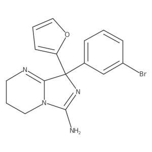 8-(3-Bromophenyl)-8-(2-furyl)-2,3,4,8-tetrahydroimidazo[1,5-a]pyrimidin-6-amine结构式
