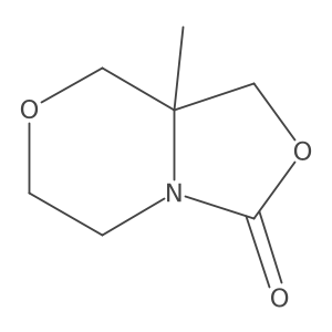 Tetrahydro-8a-methyl-1H,3H-oxazolo[4,3-c][1,4]oxazin-3-one Structure