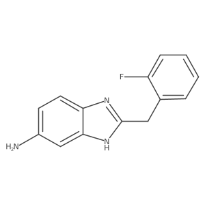 2-[(2-Fluorophenyl)methyl]-1h-1,3-benzodiazol-5-amine结构式