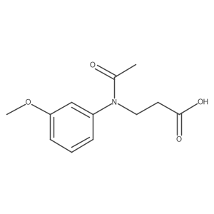 3-[N-(3-methoxyphenyl)acetamido]propanoic acid Structure