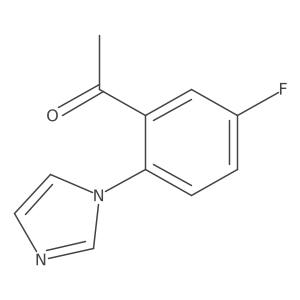 1-[5-fluoro-2-(1H-imidazol-1-yl)phenyl]ethan-1-one结构式