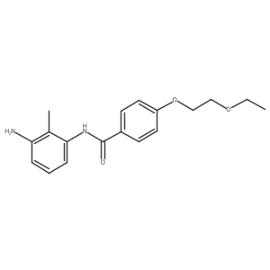 N-(3-amino-2-methylphenyl)-4-(2-ethoxyethoxy)benzamide结构式