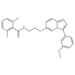 2,6-difluoro-N-(2-((3-(3-methoxyphenyl)-[1,2,4]triazolo[4,3-b]pyridazin-6-yl)oxy)ethyl)benzamide结构式