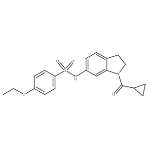 N-(1-(cyclopropanecarbonyl)indolin-6-yl)-4-ethoxybenzenesulfonamide Structure