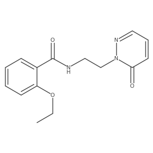 2-ethoxy-N-(2-(6-oxopyridazin-1(6H)-yl)ethyl)benzamide结构式