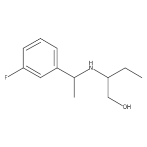 2-{[1-(3-Fluorophenyl)ethyl]amino}butan-1-ol结构式