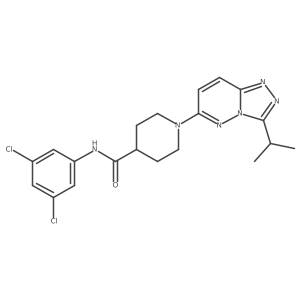 N-(3,5-dichlorophenyl)-1-[3-(propan-2-yl)[1,2,4]triazolo[4,3-b]pyridazin-6-yl]piperidine-4-carboxamide Structure