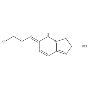 N6-(2-chloroethyl)-2,3-dihydroimidazo[1,2-b]pyridazin-6-amine hydrochloride结构式