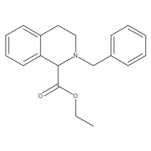Ethyl 2-benzyl-1,2,3,4-tetrahydroisoquinoline-1-carboxylate结构式