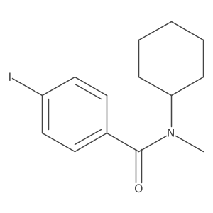 CN(C(=O)c1ccc(I)cc1)C1CCCCC1结构式