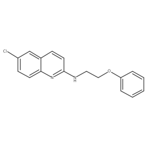 (6-Chloro-quinolin-2-yl)-(2-phenoxy-ethyl)-amine Structure