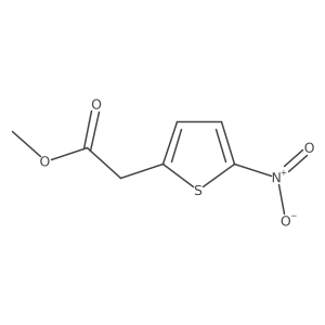 Methyl 2-(5-nitrothiophen-2-yl)acetate结构式