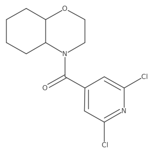 (2,6-Dichloro-4-pyridinyl)(octahydro-4H-1,4-benzoxazin-4-yl)methanone结构式