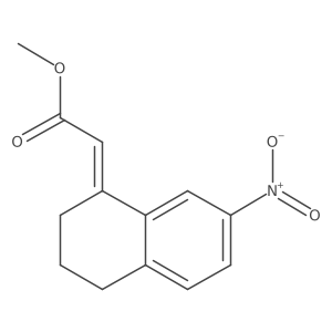 methyl 2-[(1Z)-7-nitro-1,2,3,4-tetrahydronaphthalen-1-ylidene]acetate Structure