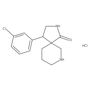 4-(3-Chlorophenyl)-2,7-diazaspiro[4.5]decan-1-one hydrochloride Structure