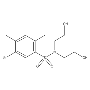 Bis(2-hydroxyethyl)[(5-bromo-2,4-dimethylphenyl)sulfonyl]amine结构式