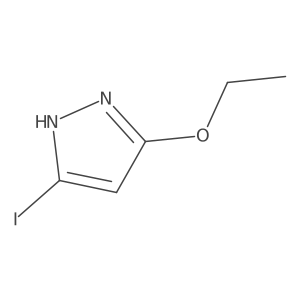 3-ethoxy-5-iodo-1H-pyrazole结构式
