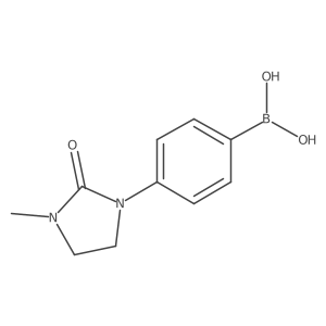 B-[4-(3-Methyl-2-oxo-1-imidazolidinyl)phenyl]boronic acid Structure