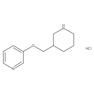 3-[(3-Pyridinyloxy)methyl]piperidine hydrochloride结构式