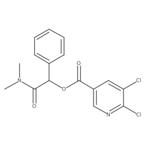 (Dimethylcarbamoyl)(phenyl)methyl 5,6-dichloropyridine-3-carboxylate Structure